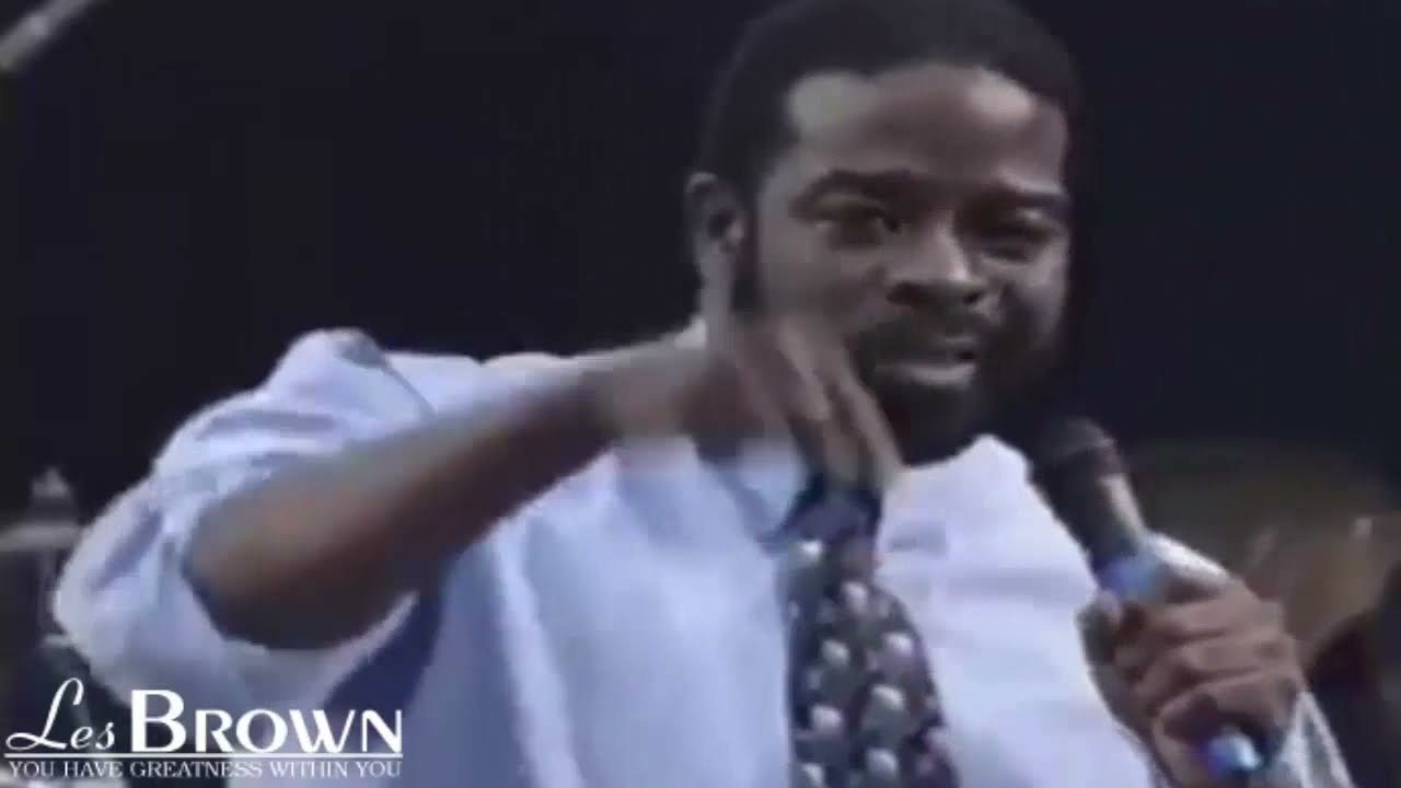 Les Brown speaking at the Georgia Dome.